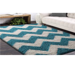Matto Long Modern Turkoosi, 100x200 cm