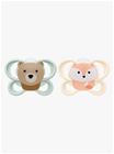 NUK Perfect Match Air Tutti 2-pack Koko 0, Fox/Bear