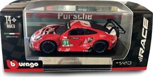 Malli porsche 911 Rsr Lemans 2020, bburago 1:43