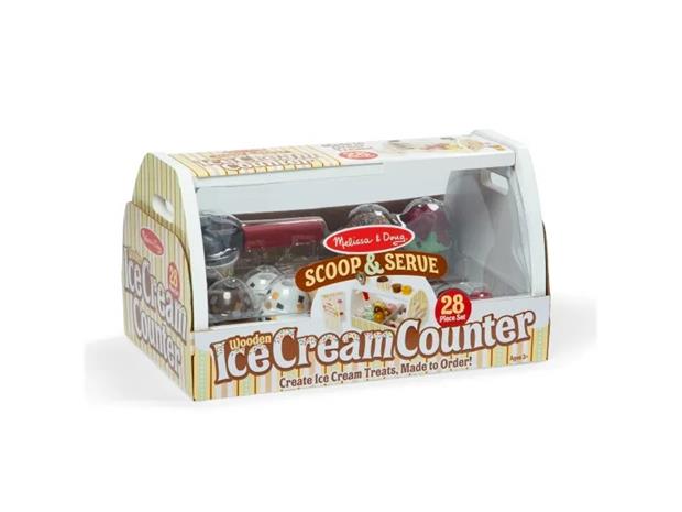Spin Master Melissa & Doug - Scoop & Serve Ice Cream Counter, Play Kitchen