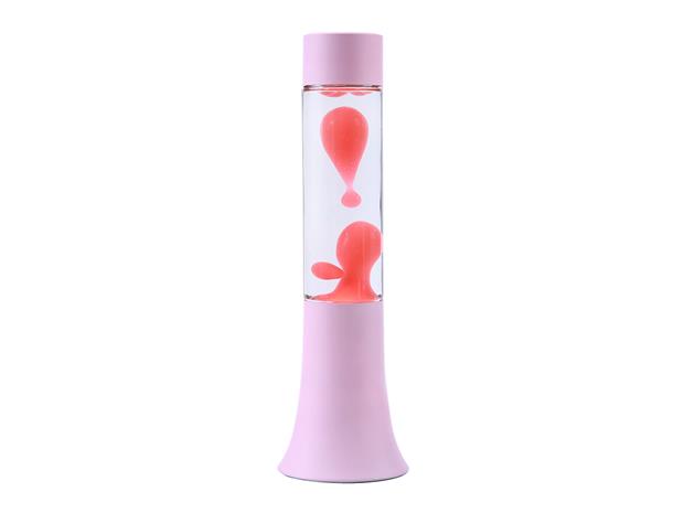 iTotal - Flared Lava Lamp - Pastel Pink - 9 x 9 x 37 cm