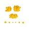 Colorations - Mini Pompoms Yellow 100pcs. – kuva 1