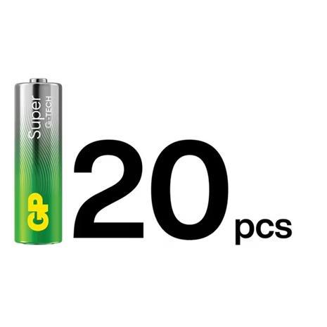 GP Super Alkaline G-TECH AA/LR6 Paristot 12-Pack