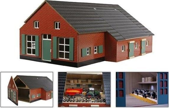 Kids Globe Farm House with Stable 1:32