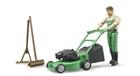 BRUDER BWORLD GARDENER WITH LAWN MOWER