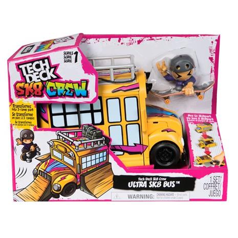 Tech Deck Sk8 Crew 2-in-1 Transforming Ultra Bus & Storage