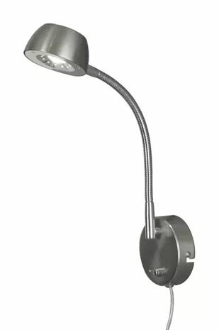 JUNO seinävalaisin, teräs, 5W LED – kuva 1/1