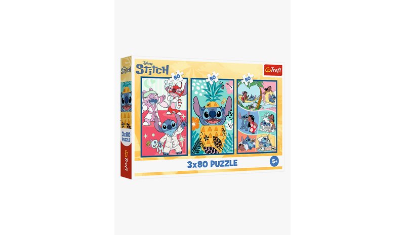 Trefl Lilo & Stitch Palapelit 3x80 Palaa