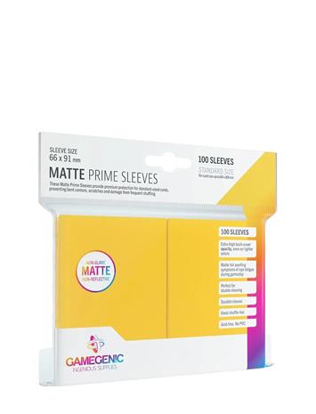 GameGenic Matte Prime Sleeves Yellow