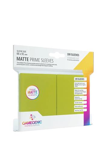 GameGenic Matte Prime Sleeves Lime