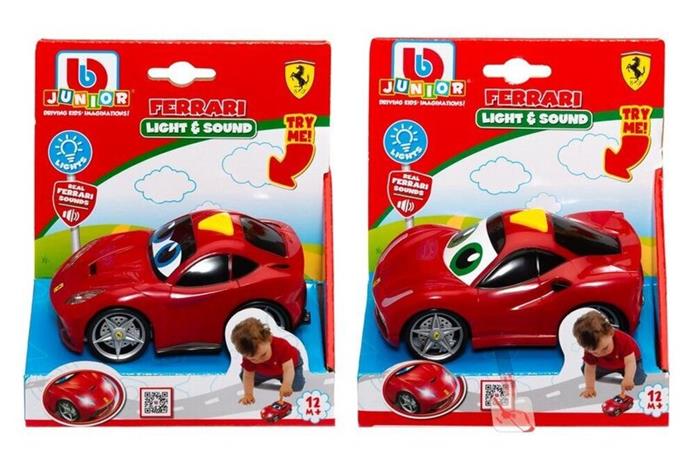 BB Junior Ferrari auto, valot ja äänet
