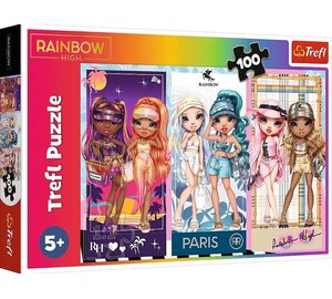 Trefi Rainbow High Paris -palapeli, 100 palaa