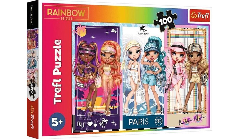 Trefi Rainbow High Paris -palapeli, 100 palaa