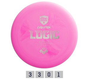 Discmania Evolution Soft Exo Logic Putter, vaaleanpunainen