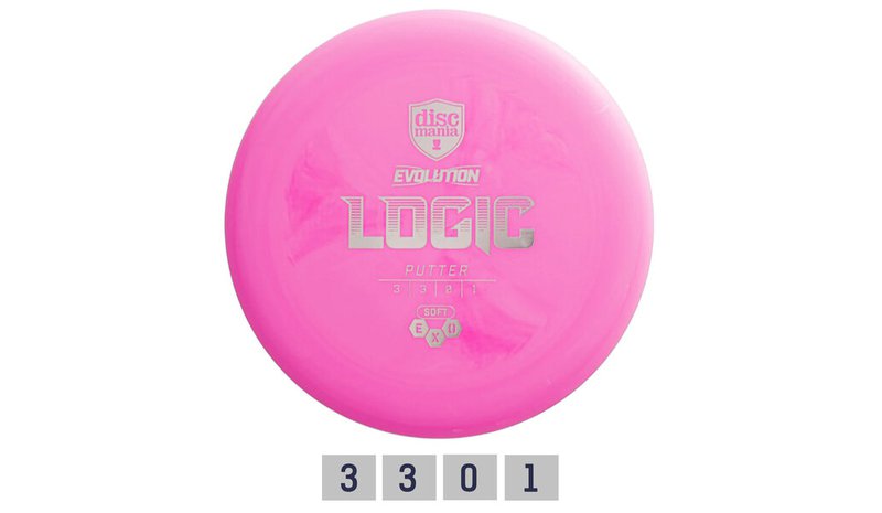 Discmania Evolution Soft Exo Logic Putter, vaaleanpunainen
