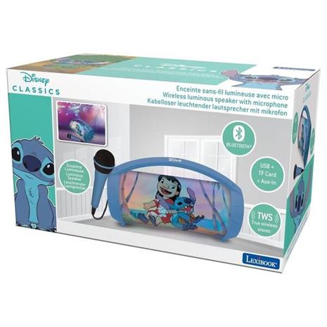 Lexibook - Stitch BluetoothÂ® Light Speaker with Microphone (BTP585DZ)