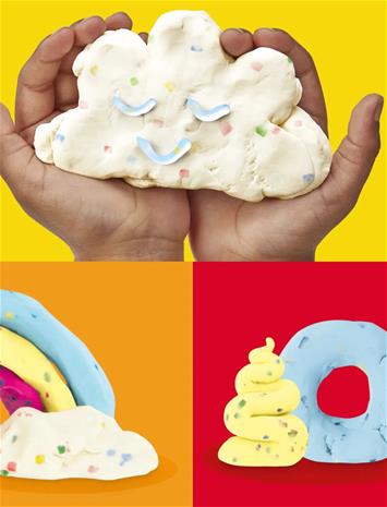 Play-Doh Confetti Fun 4 Pack 340G