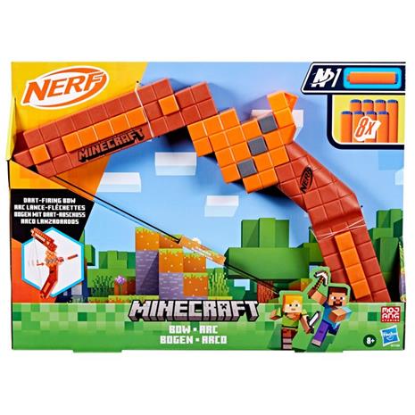 Hasbro Nerf Minecraft Bow Dart Blaster 8 Nerf N1 Darts – kuva 4/8