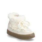 Mango Ankle Boots With Leather Accents Talvisaappaat Cream Mango