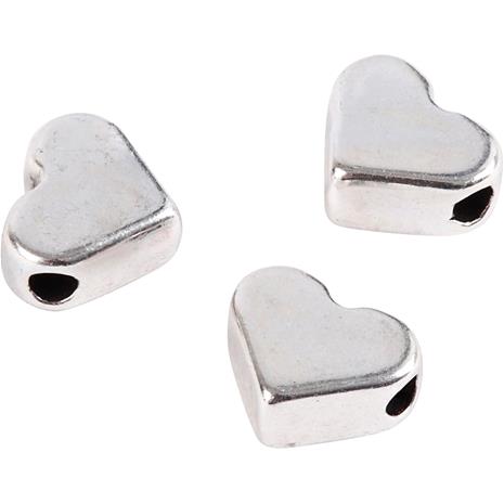 Creativ Company Space Beads Silver Plated 3pcs.