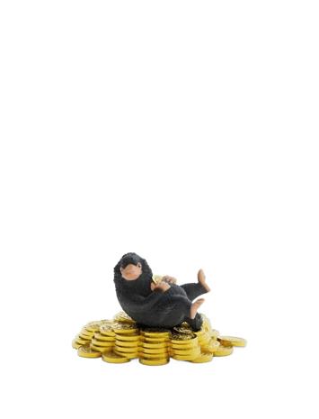 Schleich Niffler with gold