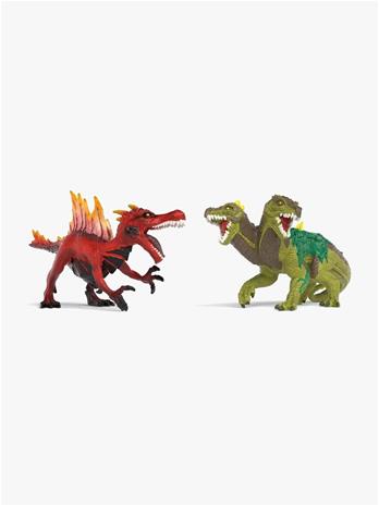 Schleich Fire Saurian vs. Jungle Lizard