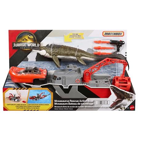 Jurassic World Rebirth Mosasaurus Rescue Boat