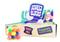Squeeze Cube Pom-Poms 6 cm squishy fidget – kuva 1