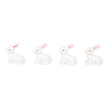 Miniatyyrit - Valkoiset puput, 4 kpl