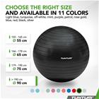 Tunturi Fitness Jumppapallo, anti-burst, Musta, 90 cm