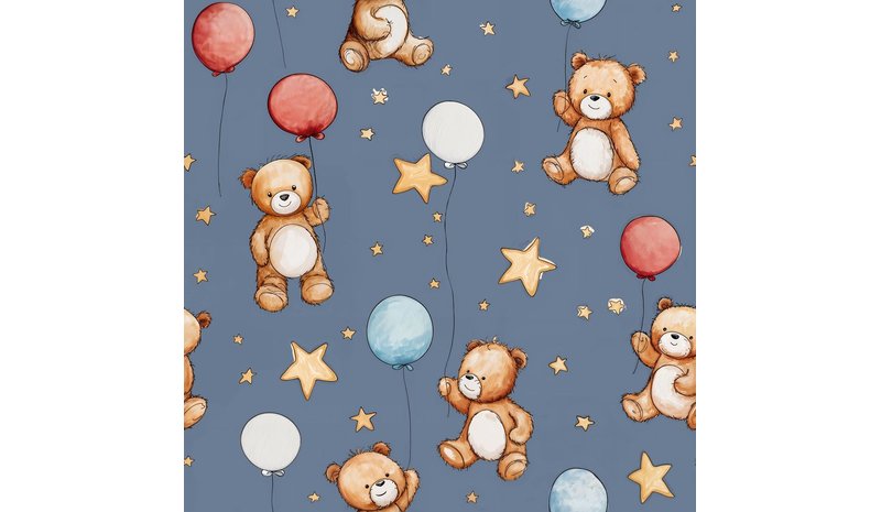 Ted Dark Blue - 1073901-02 Tapetti – kuva 1/3