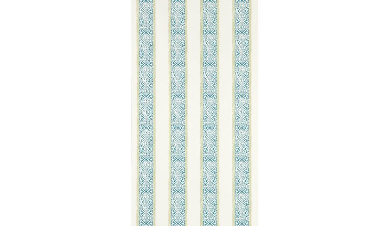 Kalamkari Teal - W0237/04 Tapetti – kuva 1/1