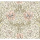 Pure honeysuckle and tulip Coral/Hemp - MOX0133-01 Tapetti
