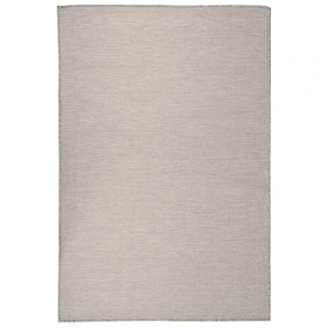 vidaXL Ulkomatto Flatweave 120x170 cm harmaanruskea