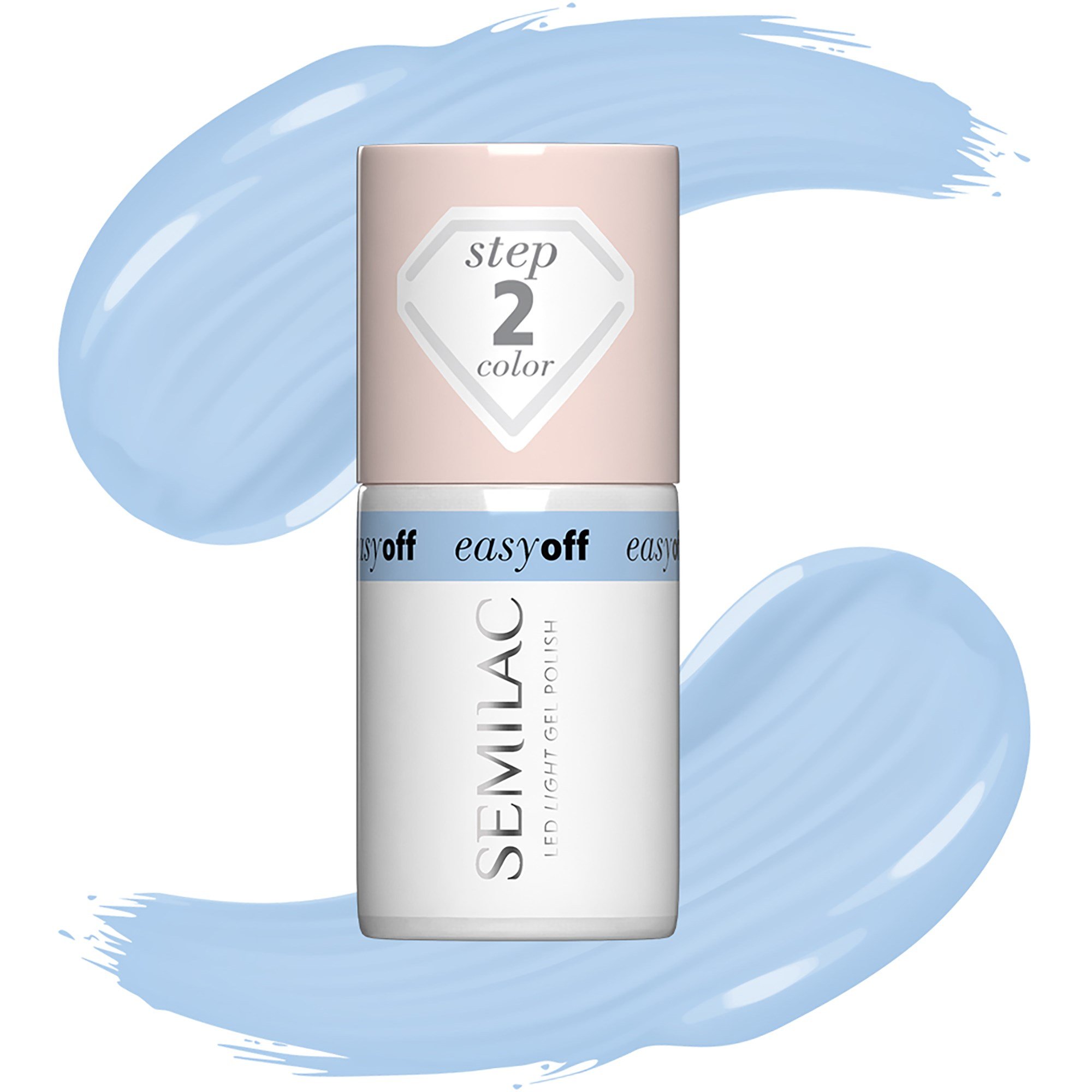 SEMILAC Easy Off LED Light Gel Polish Azul Blue