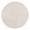 Pyöreä 80cm tekoturkismatto, pehmeä, beige väri – kuva 1