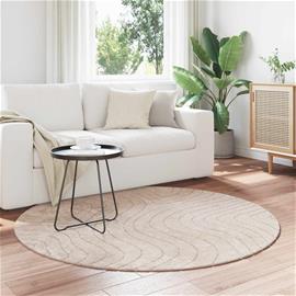 vidaXL Alue matot Pyöreä PALMERAS Beige Ø 120 CM Polyesteri