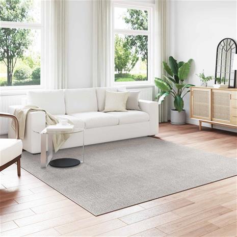 vidaXL Alue matot LUGO Kermanvärinen ja harmaa 240 x 240 cm Polyesteri