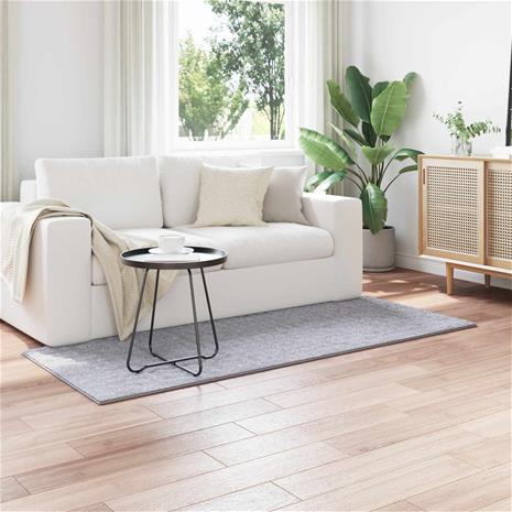 vidaXL Alue matot Suorakaide SIROLO Harmaa 150 x 80 cm Polyesteri
