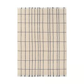 Ferm Living Sen matto Parchment-indigo, 140ä—200 cm
