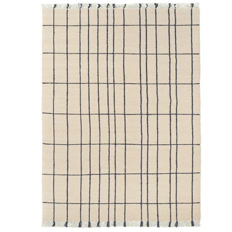 Ferm Living Sen matto Parchment-indigo, 140ä—200 cm