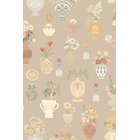 Floral Daiquiri XL Veil Merino Brown - 903-04 Tapetti