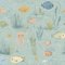 Jussi Green Blue - 1099501-01 Tapetti – kuva 1