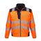 Portwest T402 oranssi/musta softshell-huomiotakki – kuva 1