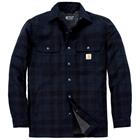 Carhartt 107017I26-M Flanellipaita sherpafleece-vuorella Laivastonsininen