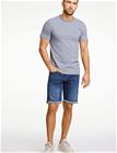 Lindbergh Superflex Denim Shorts - Silver - XXXL