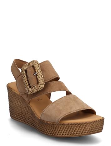 Gabor Wedge Sandal - Black - 42