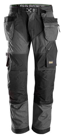 Snickers 6902 FlexiWork Työhousut Harmaa C148