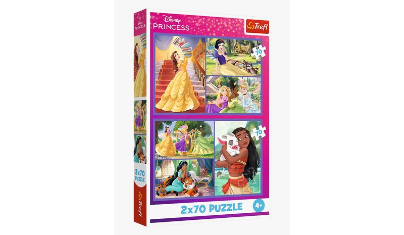 Trefl Disney Princess Palapelit 2x70 Palaa – kuva 1/2