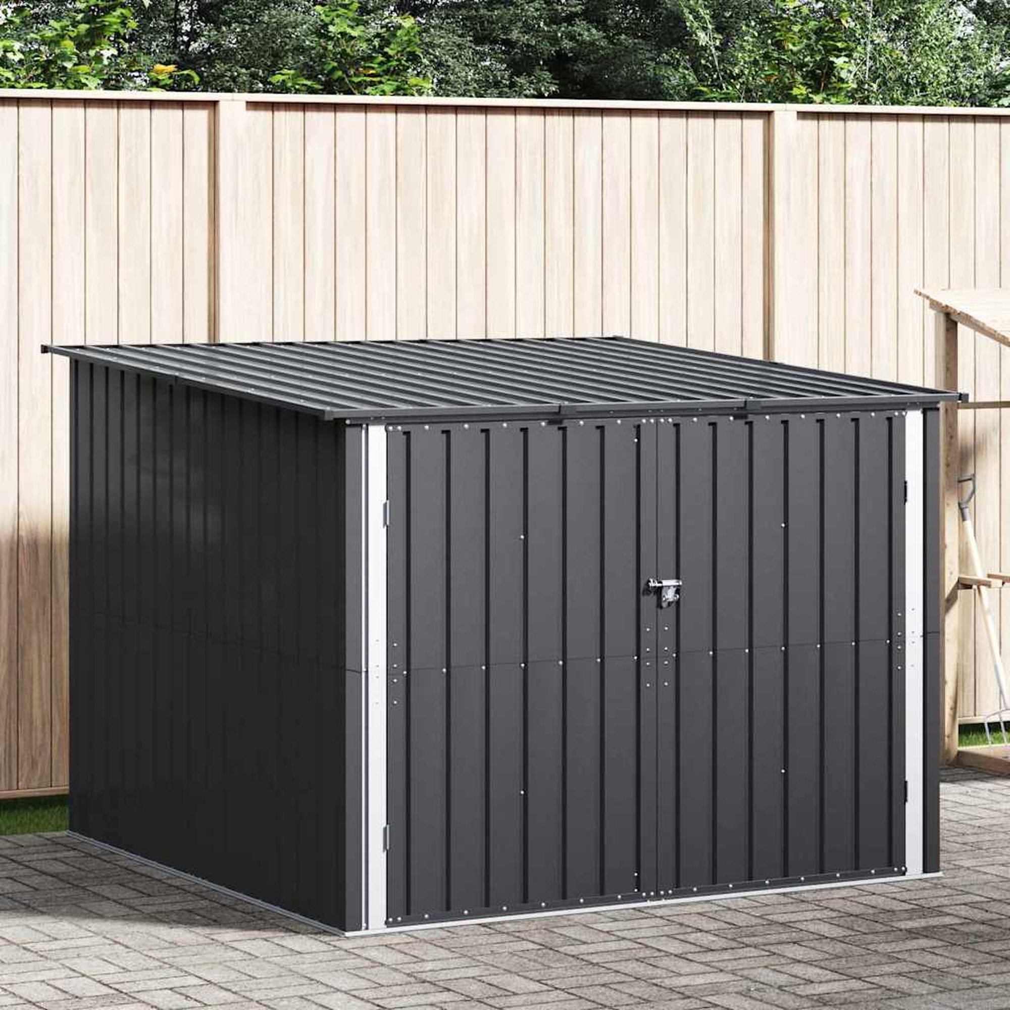 vidaXL Pyörätila 3 kpl Antrasiitti 216 x 207 x 158 cm Metalli